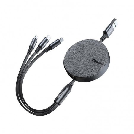 CABLE RETRACTABLE 3 EN 1 BASEUS
