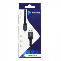 CABLE USB-C / USB-C RENFORCE FAIRPLAY